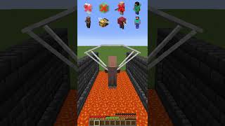 Lava River vs Mob Skills meme minecraft shorts [upl. by Dreeda905]