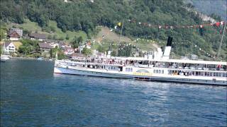 Dampferparade 7 Mai 2011 Dampfschiff Unterwalden Vierwaldstättersee [upl. by Annaj]