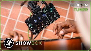 Mackie ShowBox Overview How To Use The BuiltIn Guitar Tuner [upl. by Aliahkim]