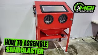 how to assemble harbor freight sandblast cabinet [upl. by Eenttirb]