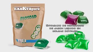 Línea envasado de monodosis de jabón en bolsas Doypack [upl. by Oler]