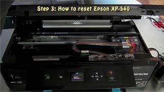 Reset Epson XP 540 Waste Ink Pad Counter [upl. by Eirojram715]