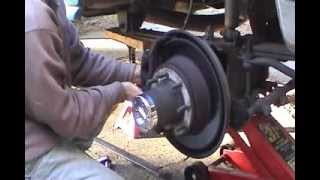 1995 Ford F250 4X4 Front Brake Pad Replacement [upl. by Aeniah861]