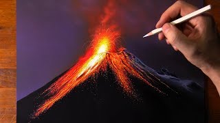 Volcano Drawing 🌋 [upl. by Av743]