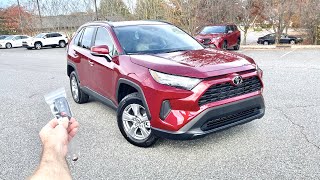 2022 Toyota Rav4 XLE AWD Start Up Test Drive Walkaround POV and Review [upl. by Ynnaf]