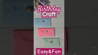 Make DIY Birthday Gift Envelope – Quick amp Simple Birthday DIY [upl. by Bogoch156]