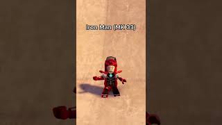 All Iron Man SuitUps in LEGO Marvels Avengers [upl. by Ayadahs]