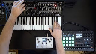 Mood jam with the Elektron Analog Rytm MkII Korg MS20 Meris LVX [upl. by Acker219]