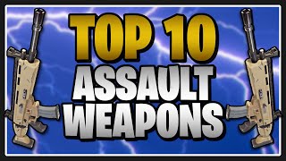 The TOP 10 Assault Weapons in Fortnite Save the World [upl. by Alex]