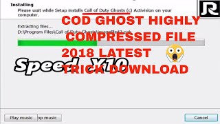 😱😱COD GHOST HIGHLY COMPRESSED FILE 2018 MAY LATEST TRICK [upl. by Kirat]