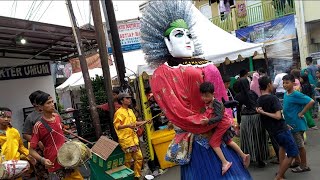 ONDEL ONDEL ADA ANAKNYA DIGENDONG GENDONG DI FESTIVAL TUGU PANCORAN [upl. by Gunthar]