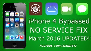 How to fix No Service  On Any iPhone 4 iOS 712 [upl. by Aniuqahs]