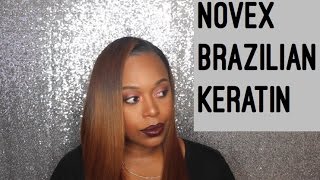 How to Brazilian Keratin Treatment on Natural Hair  Novex [upl. by Aneris]