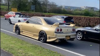 JDM cars arriving at japfest Silverstonejdmjapfestsilverstonesendit [upl. by Hairehcaz]