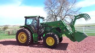 For Sale 2012 John Deere 6140R with John Deere H360 loaderbucketgrapple [upl. by Emmanuel]