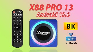 Review X88 PRO 13 C RK3528 Android 13 TV Box Unboxing [upl. by Blainey]