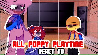 Poppy Playtime React To The Player  Chapter 14  Gacha React  Angst [upl. by Gearalt]