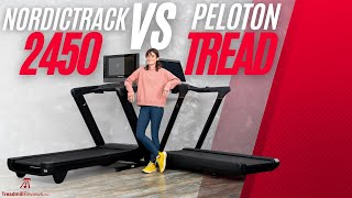 Which is Better Peloton Tread vs NordicTrack 2450 Full Comparison [upl. by Nyltiac]