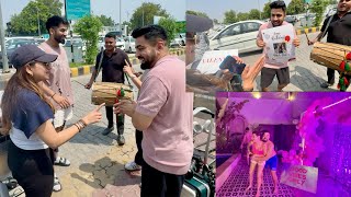 GIRLFRIEND ka BIRTHDAY Surprise  SHAADI ka DHOL leke AIRPORT paunch Gaye 😍 [upl. by Blanchette]