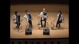 La cumparsita Sapporo Accordion Quartet [upl. by Nehtanhoj555]