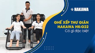 REVIEW giới thiệu ghế xếp thư giãn Hakawa HKG22 [upl. by Nosinned]