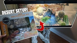 THE BEST 40 GALLON Bearded Dragon Tank Setup [upl. by Naarah]