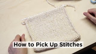 How to Pick Up Stitches Along an Edge [upl. by Nodroj352]