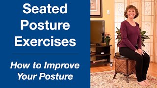 Seated Posture Exercises • Improve Your Posture [upl. by Girard]