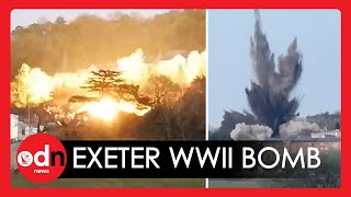 World War II Bomb Detonated in Exeter [upl. by Pretrice360]