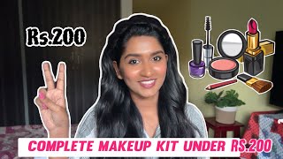 College girls makeup kit🎁 everything under Rs200😍 [upl. by Trinl]