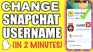 How To Change Snapchat Username 2022 ACTUALLY WORKS Change Username On Snapchat [upl. by Nomaj]