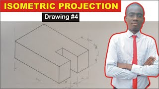 Isometric Projection of a Cube and Cuboid  Isometric Projection 4  Orthographic Projection [upl. by Nuhsal9]