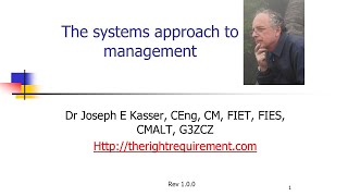 The Systems Approach to Management [upl. by Dari156]