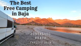 The Best Free Camping In Baja Juncalito Beach  A Boondockers Paradise Vanlife Edition [upl. by Onirotciv]