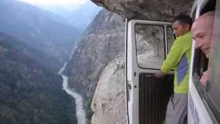 Insane Bus Ride in The HimalayasGetting To The Mountains Is Exciting As Climbing Them [upl. by Aural]