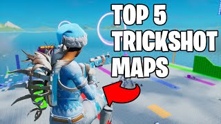 Top 5 BEST Fortnite Trickshot Maps with CODES 3 insane [upl. by Hairehcaz]