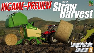 STRAW HARVEST STROHBERGUNG ADD ON  INGAME PREVIEW 🔥 OFFIZIELLER PARTNER🚜│LS19  FS19 HD [upl. by Negah170]