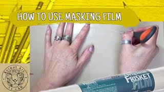 How to use Frisket Masking Film [upl. by Alemac]