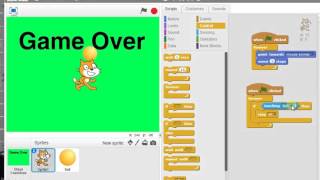 Changing Backgrounds in Scratch [upl. by Aniroc]