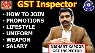 GST Inspector kaise bane  Power  Status  Salary  Uniform  Gun  Promotion  Medical  Physical [upl. by Aicilihp]