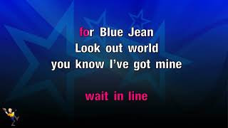 Blue Jean  David Bowie KARAOKE [upl. by Letsirhc]