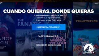 COMO REGISTRARSE EN PARAMOUNT PLUS [upl. by Celestia298]