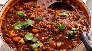 Beef Lentil Soup with Vegetables  made with beef mince [upl. by Aney]