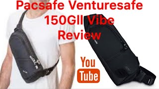 Anti theft and pickpockets holiday bag Pacsafe Venturesafe 150 Gll sling bag [upl. by Arabele]