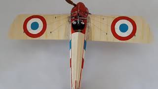 Morane Saulnier N Paper Model 124 French Air Force [upl. by Irrak]