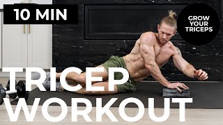 10 Min BODYWEIGHT  DUMBBELL Tricep Workout  16 Exercises for BIGGER TRICEPS [upl. by Teressa192]