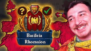 Restoring ROMAN EMPIRE as Byzantium in EU4 [upl. by Nelleoj]