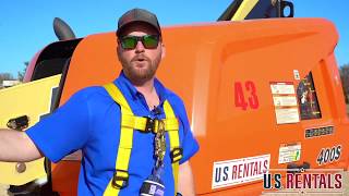 US Rentals JLG 400s Boom Lift Tutorial [upl. by Kennith]