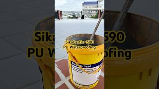 SikaLastic 590  PU Waterproofing construction waterproofing roofing [upl. by Bennir]