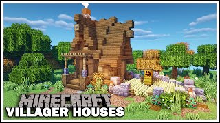 Minecraft Villager Houses  THE FARMER  Minecraft Tutorial [upl. by Odlawso981]